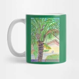 A palm tree in French Guiana, South America Mug